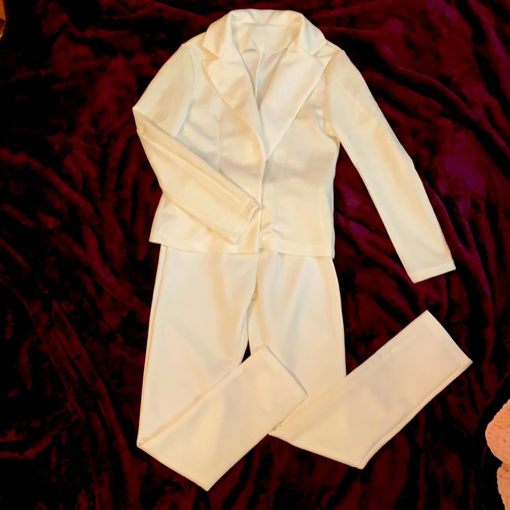 White Pant Suit